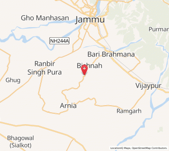 Map of Deoli Charkan, Kashmir