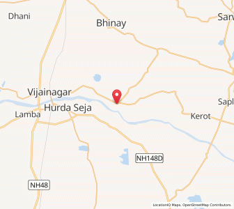 Map of Deolia, Rajasthan