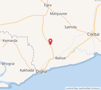 Map of Depal, West Bengal