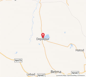 Map of Depalpur, Madhya Pradesh