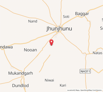 Map of Derwala, Rajasthan