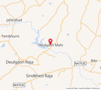 Map of Deulgaon Mahi, Maharashtra