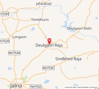 Map of Deulgaon Raja, Maharashtra
