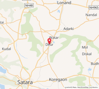 Map of Deur, Maharashtra