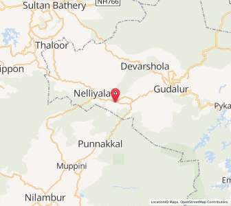 Map of Devala, Tamil Nadu