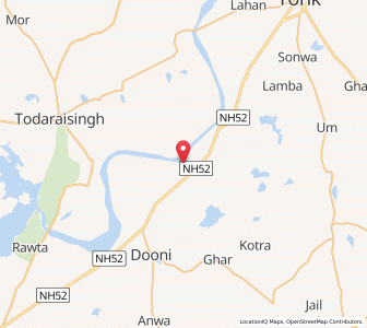 Map of Devalya, Rajasthan