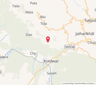 Map of Devidanda, Uttarakhand