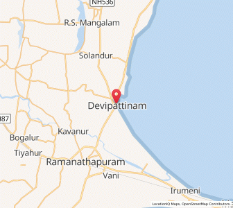 Map of Devipattinam, Tamil Nadu
