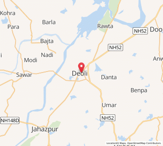 Map of Devli, Rajasthan