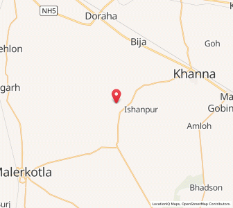 Map of Dewa Khosa, Punjab