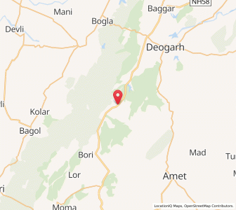Map of Dewair, Rajasthan