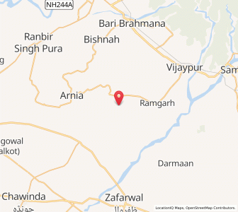 Map of Dewli Salehriyan, Kashmir