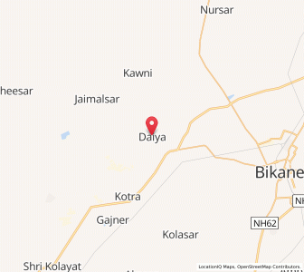 Map of Dhaia, Rajasthan