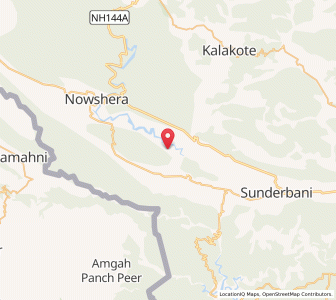 Map of Dhak, Kashmir