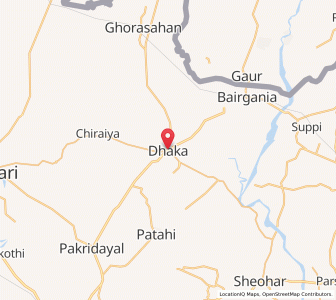 Map of Dhaka, Bihar