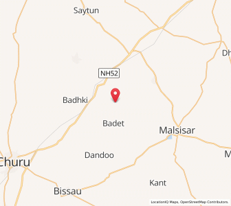 Map of Dhakan ka Bas, Rajasthan