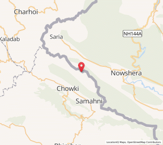 Map of Dhalli, Kashmir