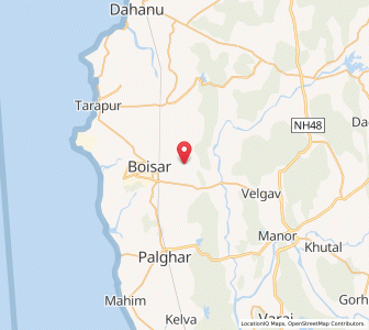 Map of Dhamatne, Maharashtra