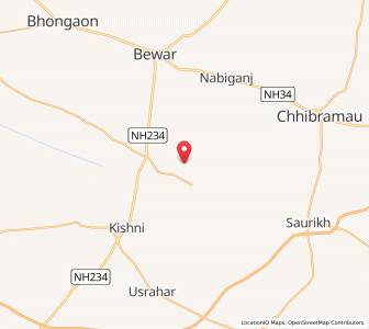 Map of Dhamiapur, Uttar Pradesh