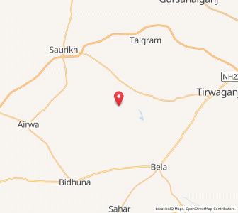Map of Dhamma Purwa, Uttar Pradesh