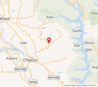 Map of Dhamnand, Maharashtra