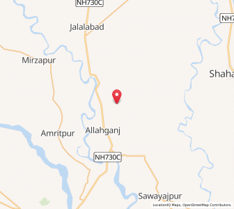 Map of Dhan Nagla, Uttar Pradesh