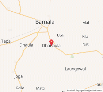 Map of Dhanaula, Punjab