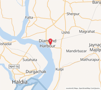 Map of Dhanbaria, West Bengal