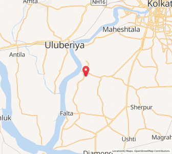 Map of Dhanchibarla, West Bengal