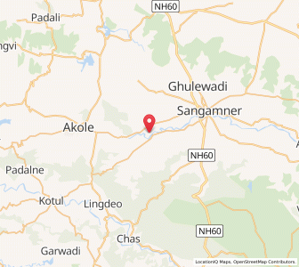 Map of Dhandharphal, Maharashtra
