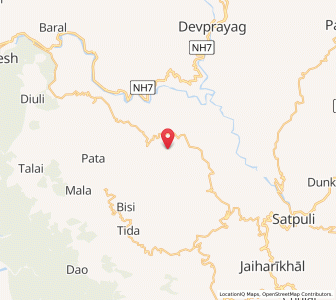 Map of Dhandholi, Uttarakhand