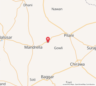Map of Dhandrian ki Dhani, Rajasthan