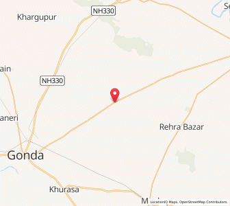 Map of Dhanepur, Uttar Pradesh