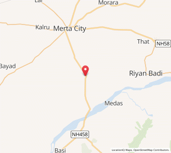 Map of Dhaneriya, Rajasthan
