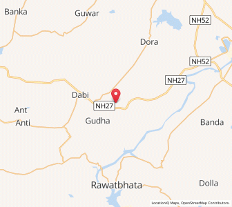 Map of Dhaneshwar, Rajasthan