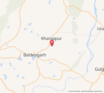 Map of Dhangera, Madhya Pradesh