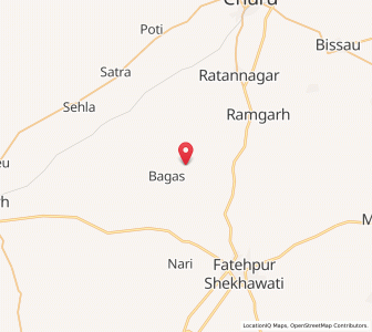 Map of Dhani Baroa, Rajasthan