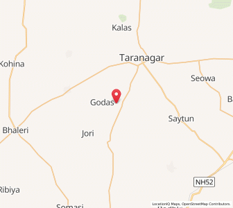 Map of Dhani Budali, Rajasthan