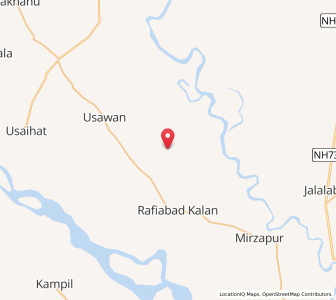 Map of Dhanji Nagla, Uttar Pradesh