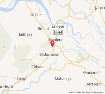 Map of Dhanmandal, Odisha