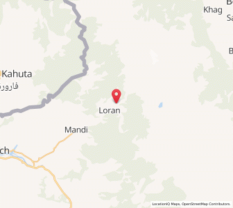 Map of Dhanna, Kashmir