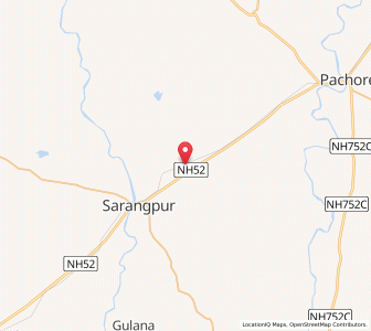 Map of Dhanora, Madhya Pradesh