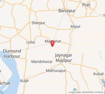 Map of Dhanpora, West Bengal