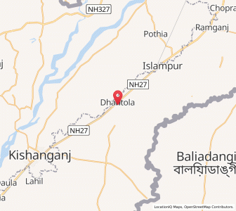 Map of Dhantola, West Bengal