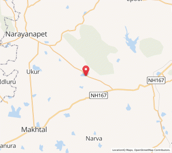 Map of Dhanwada, Andhra Pradesh