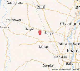 Map of Dhanyahana, West Bengal