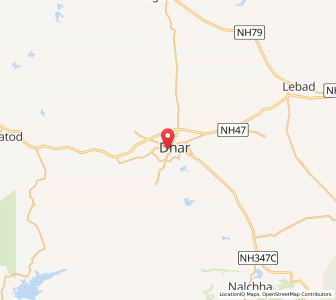 Map of Dhar, Himachal Pradesh