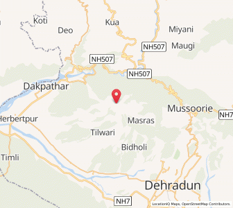 Map of Dharda, Uttarakhand