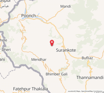 Map of Dharera, Kashmir
