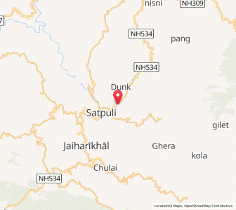 Map of Dharigaon, Uttarakhand
